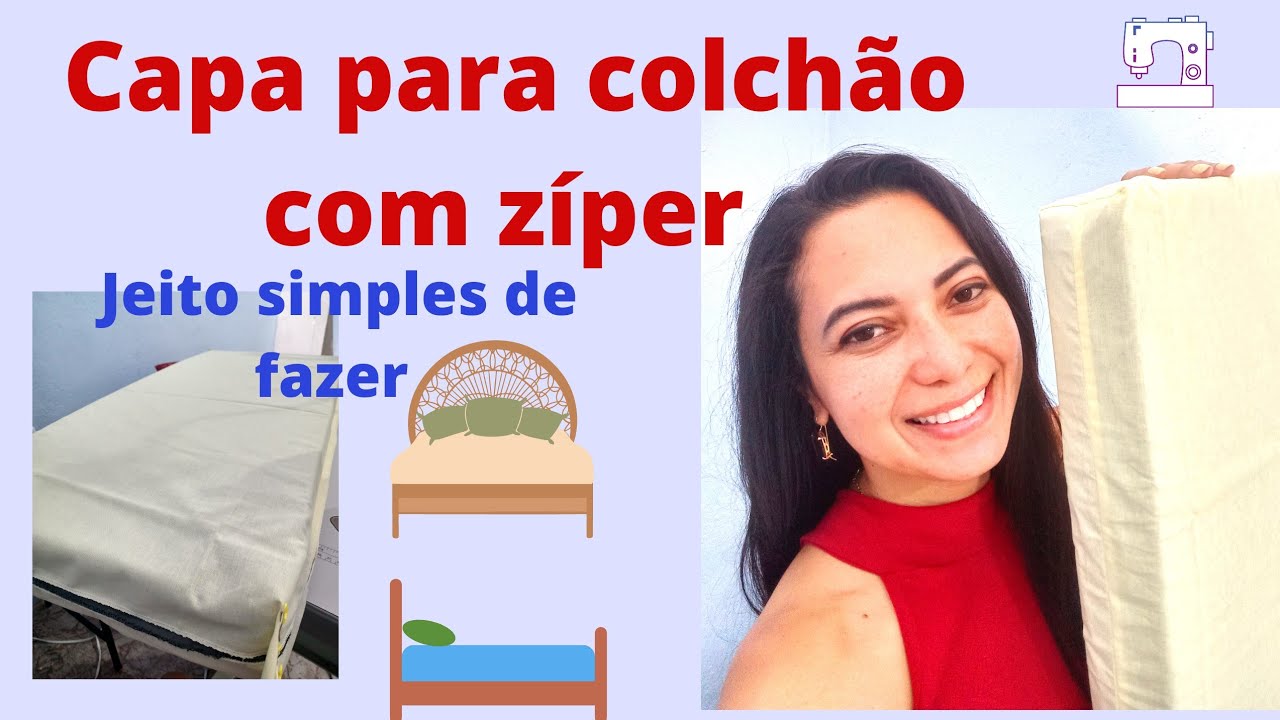 Capa para colchao com ziper