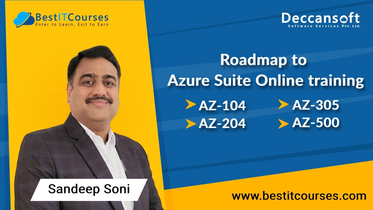 Roadmap to Azure Suite Online training offered by Deccansoft | AZ-104 ...
