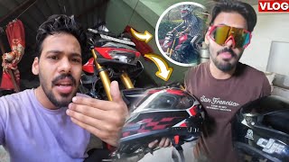 Apni Hornet Ke Liye New Helment Pe Setup Laga Diya