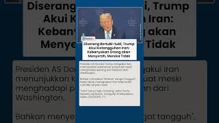 Diserang Bertubi tubi, Trump Akui Ketangguhan Iran: Kebanyakan Orang Akan Menyerah, Mereka Tidak