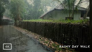 Enjoy Refreshing Summer Rain Walk in South India | ASMR Rain Sound for Relaxation & Stress Relief