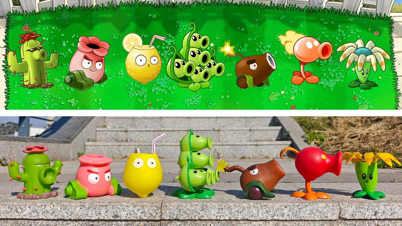 PLANTS VS ZOMBIES:TOY PLANTS VS GAME PLANTS 12.