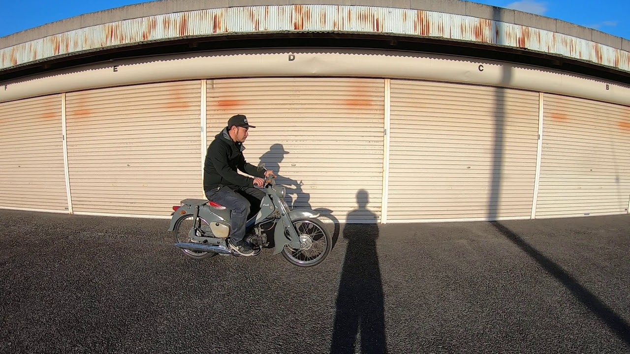 ホンダ C105 エンジン始動試乗！カブ！OHV！C100 - YouTube