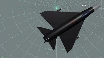 Fighter Jet Low Poly Design Simulation