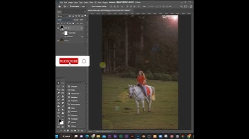Add lens flare in photoshop #shorts #photoshop