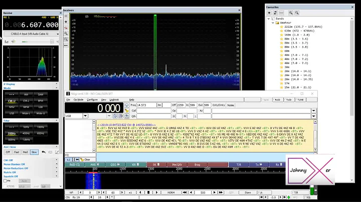2019-10-04 IDF Navy (Israel) Numbers Station 4XZ on 6607 CW