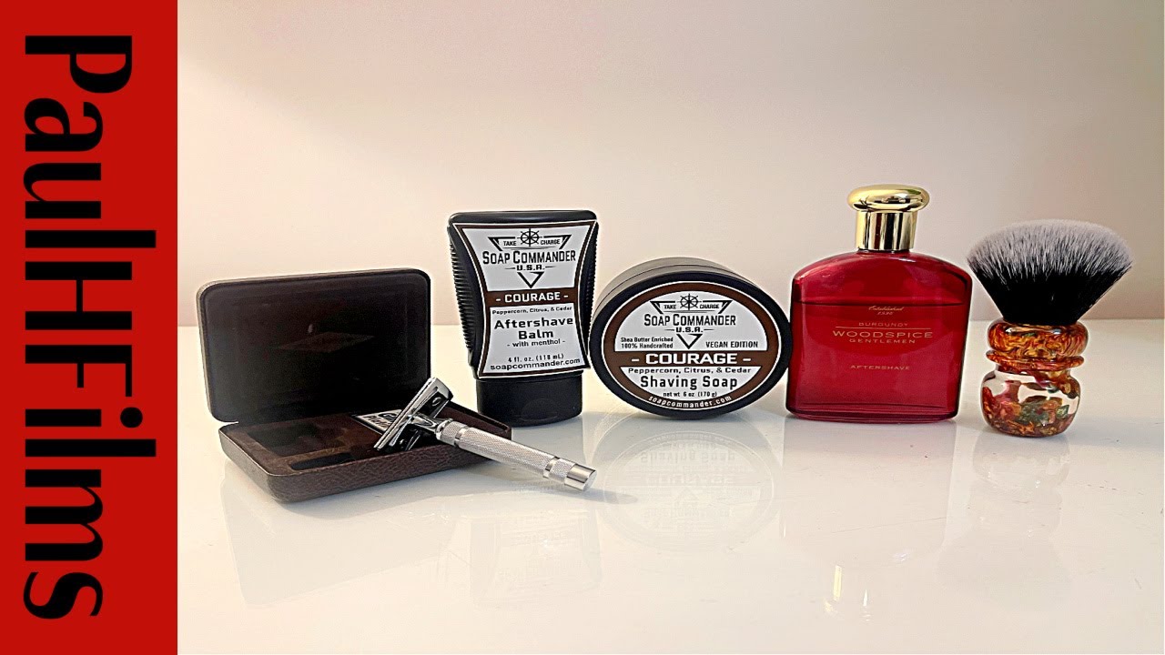 Gillette Heritage DE Razor | Soap Commander Courage Shaving Soap - YouTube