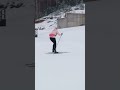 Обучение технике лыжных ходов, работаем над поворотами.