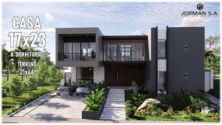 House Design | Modern House Design | 17x23m 2 Storey | 6 Bedrooms House Design | Modern House Design | 17x23m 2 Storey | 6 Bedrooms