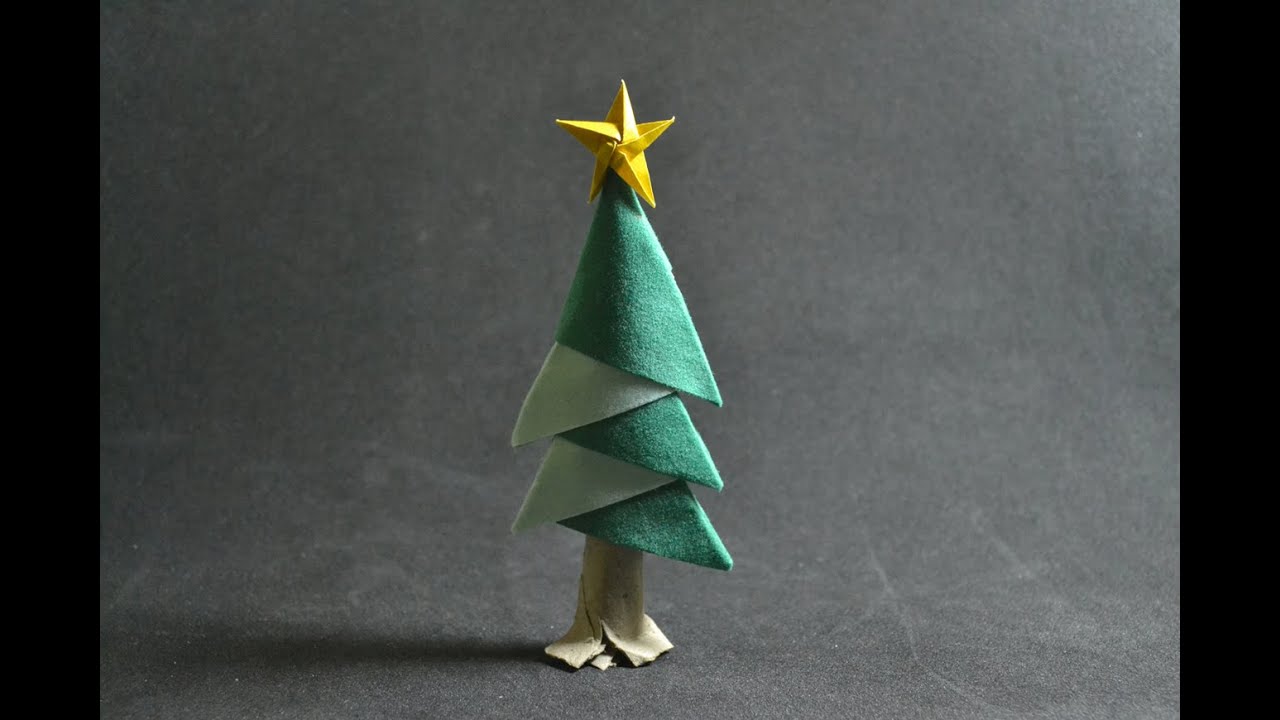 Origami: Christmas tree - YouTube