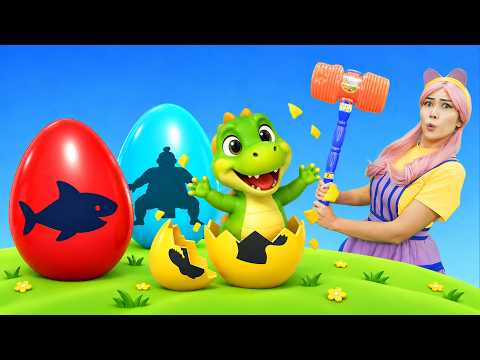 Head, Shoulders, Knees & Toes Surprise Egg 🥚🎶 | Funny Kids Songs | TigiBoo