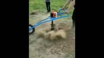Amazing agriculture technology / earth auger machine / post hole digger
