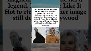 Marilyn Monroe's Last Photoshoot: Taken Just 3 Weeks Before Her Death in 1962 #MarilynMonroe #1962