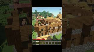 HOW TO ENSLAVE VILLAGES IN MINECRAFT #ytshorts #minecraftmemes #funny #reffmc