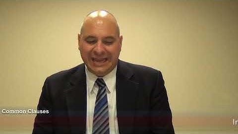 Common Contract Clauses