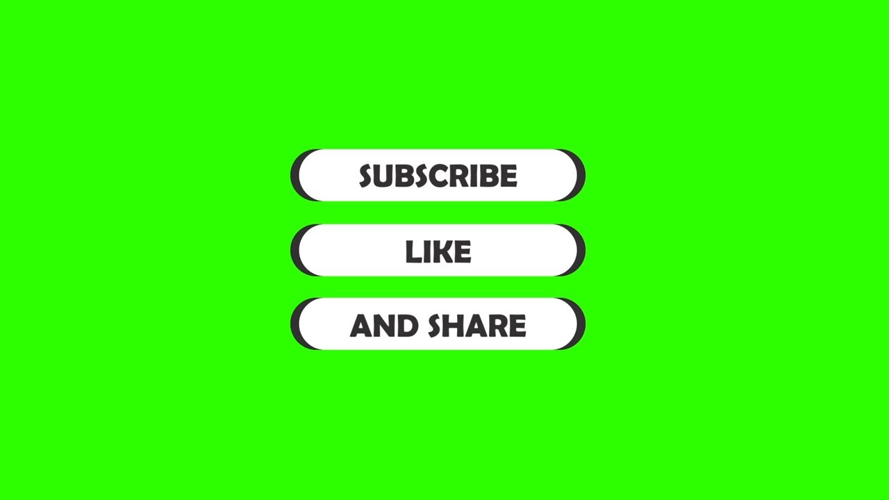 Subscribe Overlays #4 / Green Screen - Chroma Key