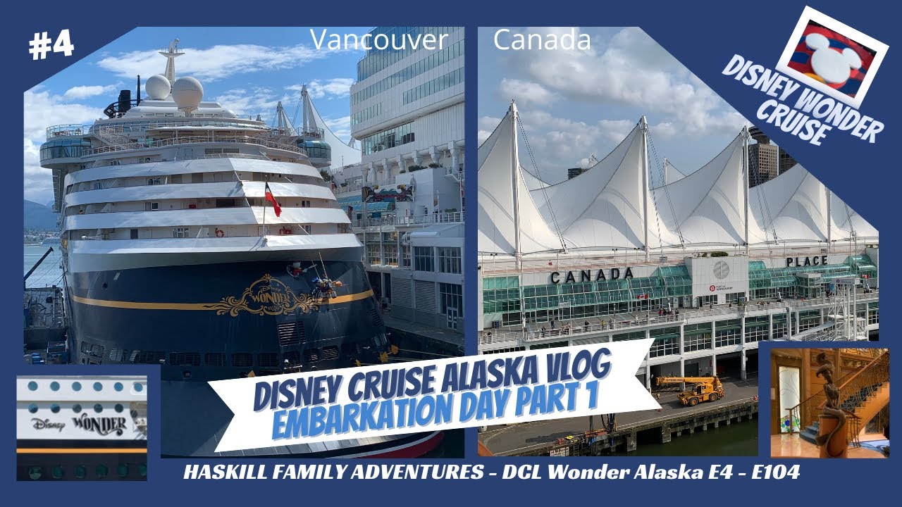 DISNEY WONDER ALASKA CRUISE DAY 3 - Embarkation Day 1 Pt 1 / Balcony Room Tour - Kids Club Tour