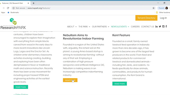 Iowa State University Research Park Feature Stories