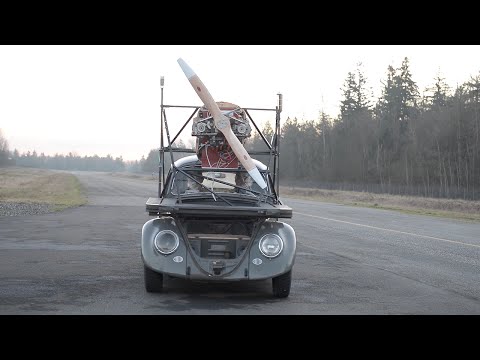 Propeller-driven VW Beetle