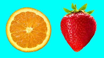 스톱모션 애니메이션을 만족시키는 과일 및 채소 내부 패턴 Patterns Inside Fruits and Vegetables Stop-Motion Animation 🍓🥑