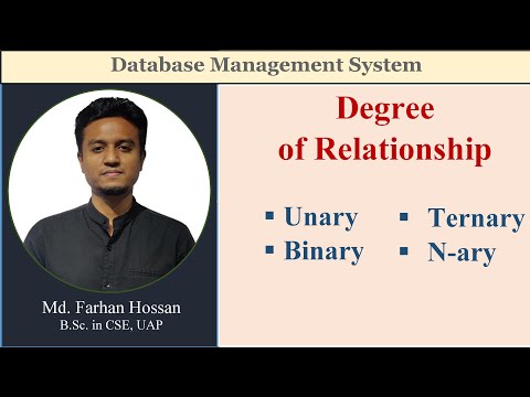 Lec: 27 | Degree of Relationship | DBMS | Bangla Tutorial