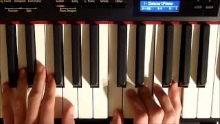 Video thumbnail of "Leçon de piano n°2 : Comment faire des accords majeurs et mineurs au clavier"