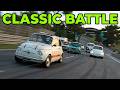 Fiat Abarth 595 SS ’70 Leads a Rear‑Engine Classic Battle at Sardegna
