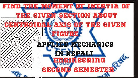 MOMENT OF INERTIA CHAPTER 5  IN NEPALI|| Ctevt 2078 Question || #ENGNEERINGINNEPAL#CTEVT