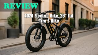 ZDZA Electric Bike Review: 26" Fat Tire, 1500W, 72 Miles Range (2025)