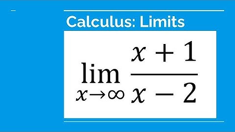 Grade 12 Calculus & Vectors - The limit of root of (x+1)/(x-2) as x is approaching to infinity.