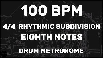 Eighth Notes | Drum Metronome Loop | 100 BPM