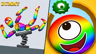 🤣2×2 Best Games Ragdoll Break 🆚 Hungry Ball - Jelly Bob 2048 Gameplay Walkthrough #hungryballs