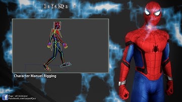 3d Animation and Rigging Spiderman By Sayed Qassim