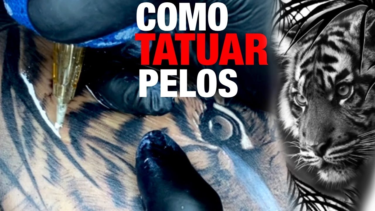 TIGER TATTOO  TIME LAPSE | COMPLETE STEP-BY-STEP PROCESS