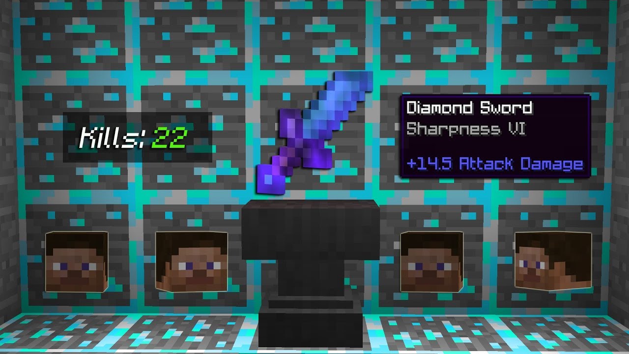 Sharp 6 got me 22 kills in Hypixel UHC