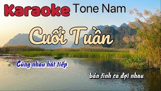 Karaoke/Beat Guitar Tone Nam | Cuối Tuần | Thắng Nguyễn