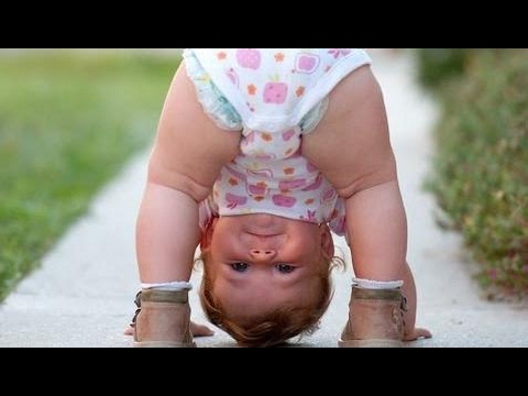 Image of funny baby yoga