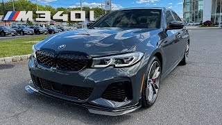 2021 BMW M340i in Dravit Grey Walkaround Review + Loud Exhaust Sound Revs