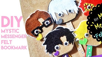 DIY: MYSTIC MESSENGER INSPIRED FELT BOOKMARKS