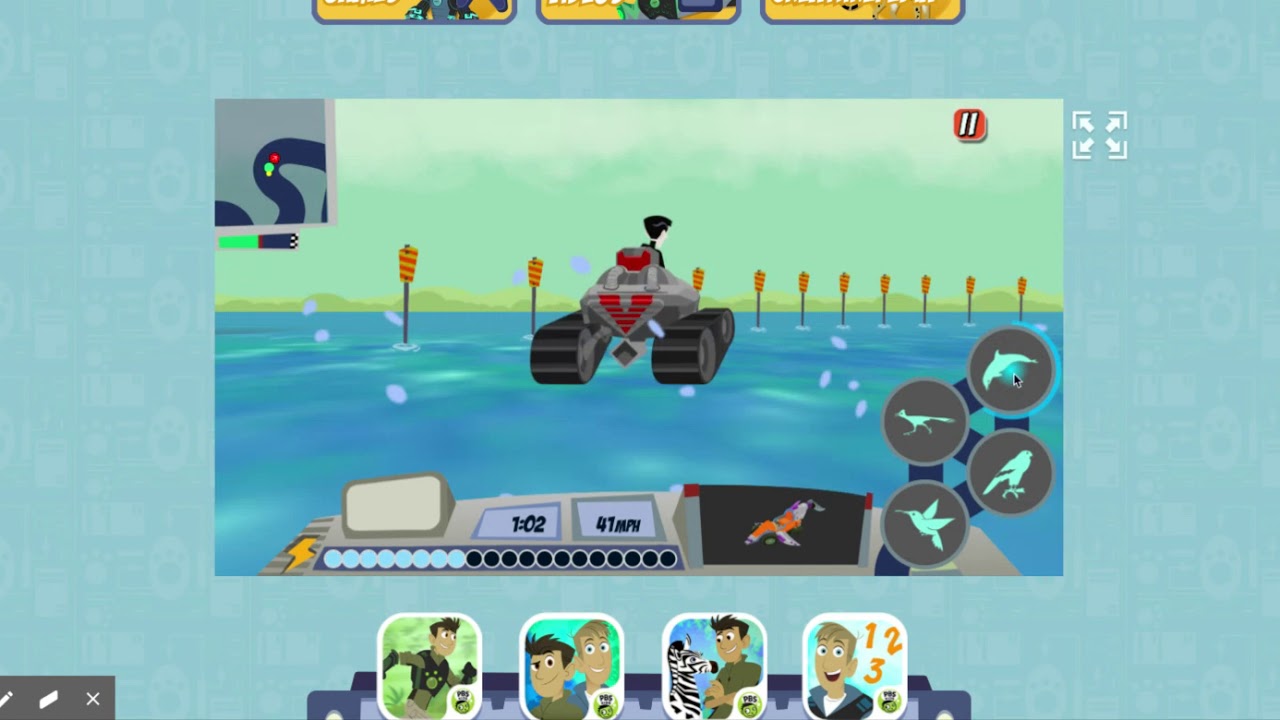 Wild Kratts Creature Mobile - Beating Zach in an Epic Race - Track 2 ...