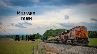 Military visits the A Line. Chasing a NS military train over the NS A Line