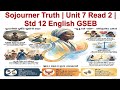 Sojourner Truth | Unit 7 Read 2 | Std 12 English GSEB | Easy Explanation in Gujarati