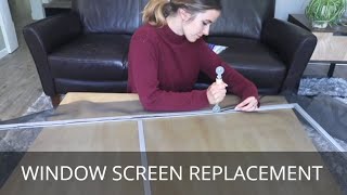 Replace a Window Screen  Step by Step! Complete Window Rescreen Guide