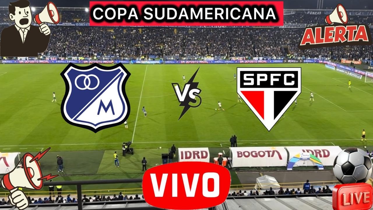 🔴MILLONARIOS VS SAO PAULO - EN VIVO - FECHA 3 - COPA SUDAMERICANA 2026 ...