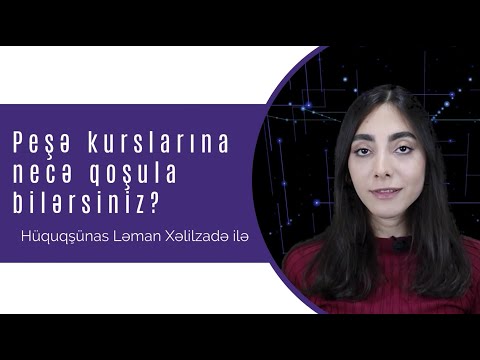 Peşə kurslarına necə qoşula bilərsiniz?