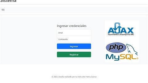 Desarrollo de un Login usando PHP, Session, Mysql y Ajax con datatable y bootstrap 5.