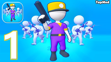 Army War Camp Battle Game - Gameplay Walkthrough Part 1 Stickman War Army Commander - iOS, Android