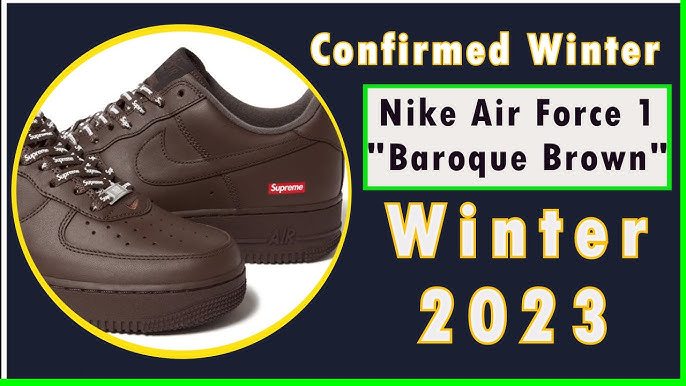 Supreme Nike Air Force 1 Low Baroque Brown CU9225-200