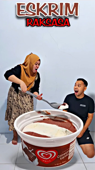 Apa❗Emak Makan Eskrim Raksasa ❗Begini Cara Buatnya❗#editing #tutorial