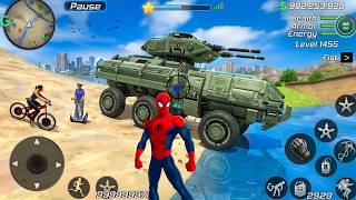 Rope Frog Ninja Superhero and Army Tank in Open World Game - Android Gameplay screenshot 2